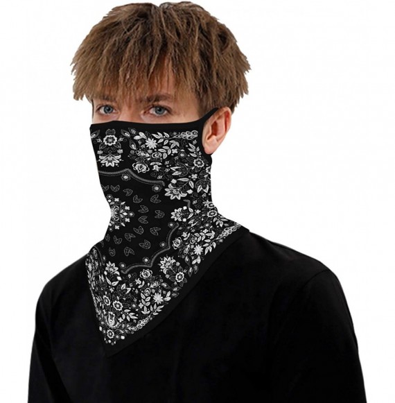 Balaclavas 3D Cool Unisex Bandana Rave Face Mask Anti Dusk Neck Gaiter Face Cover UV Protection Outdoor Face Cover - C71987NGY70