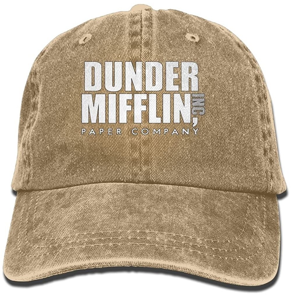 Cowboy Hats Top Quality Dunder Mifflin Classic Adjustable Sporting Hat For Running- Workouts and Outdoor Activities Ash - CR1...