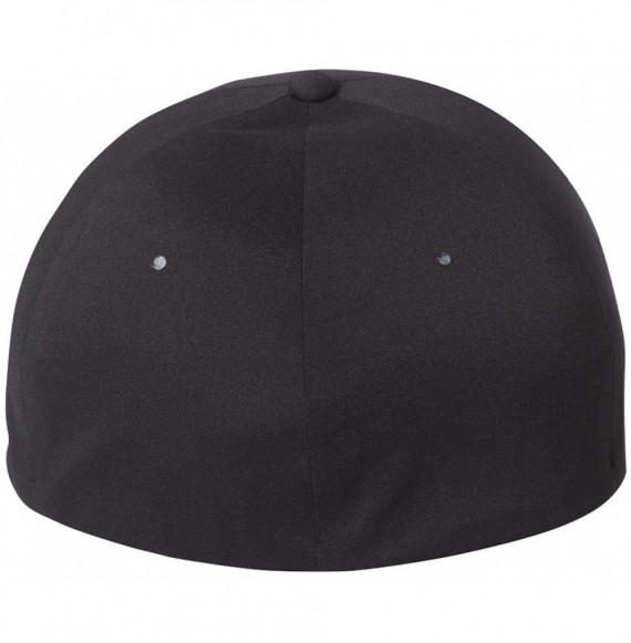 Baseball Caps Premium Seamless Hat - Delta 180 L/XL (Black) - C712LH8QDFV