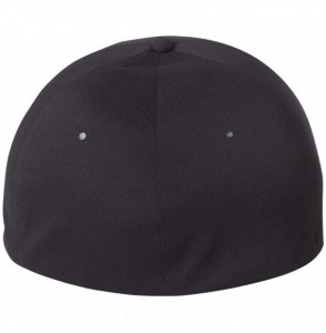 Baseball Caps Premium Seamless Hat - Delta 180 L/XL (Black) - C712LH8QDFV