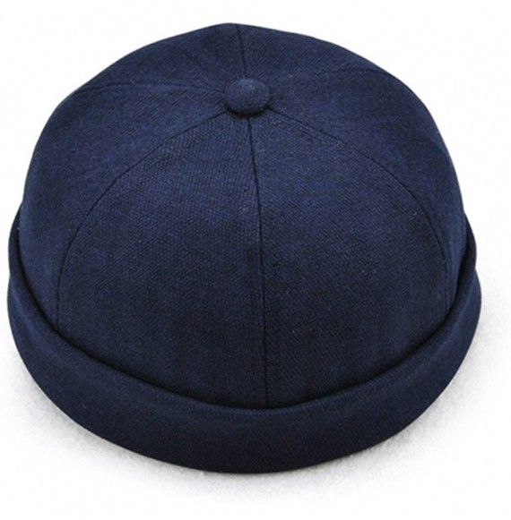 Skullies & Beanies Plain Kufi Hats Skull Cap Warm Winter Beanie for Men Women - Blue - C7188DERXO0