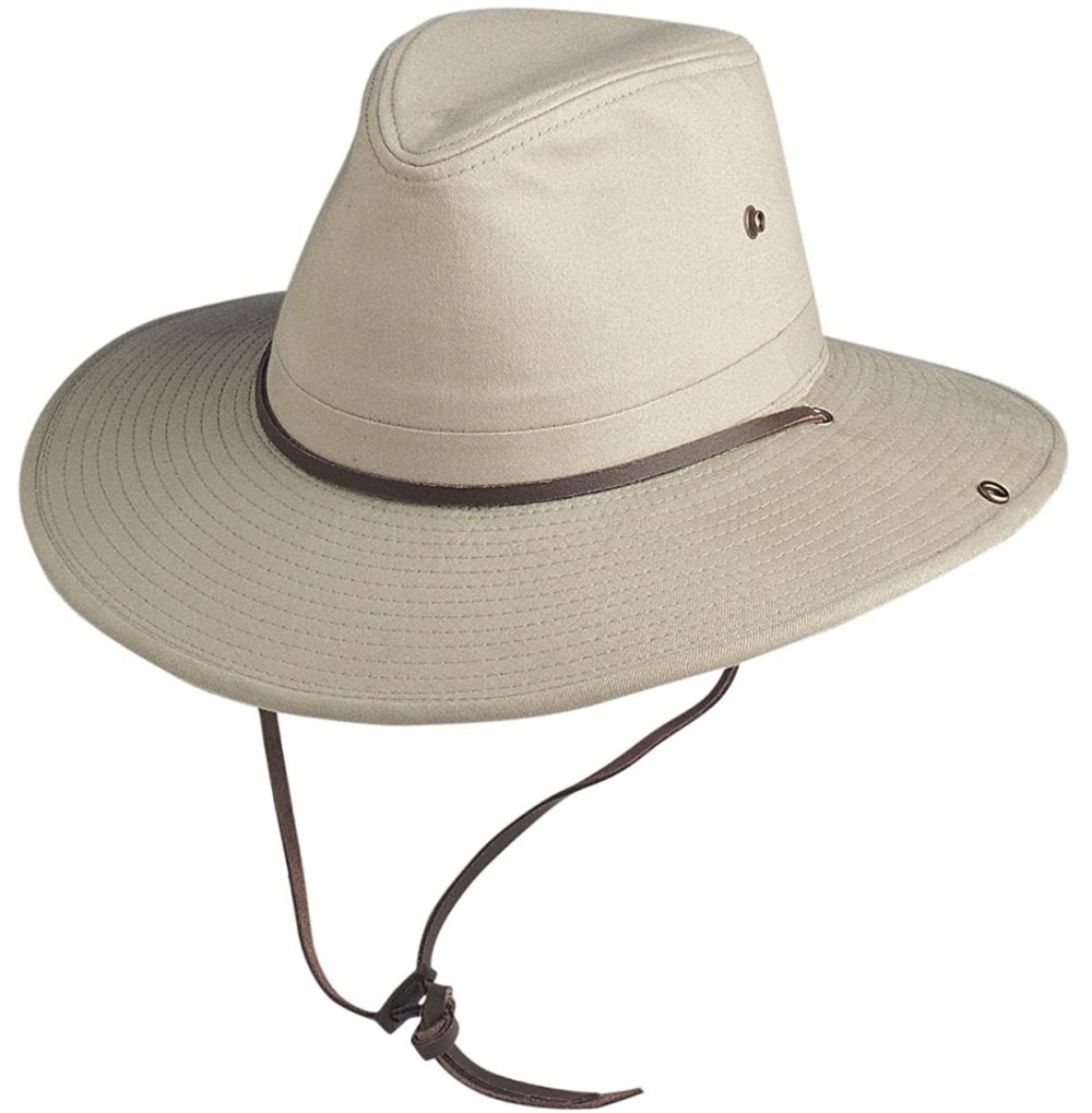 Sun Hats Conner Hats Sahara Aussie Cotton Slouch Hat - Khaki - CV11DTVD7B3