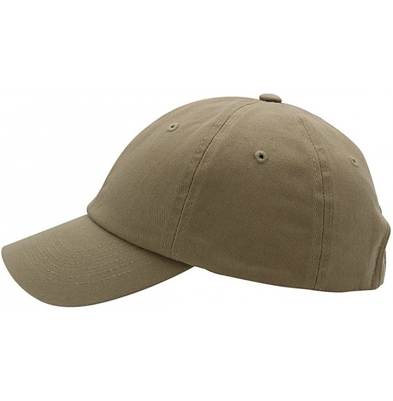 Baseball Caps Baseball Cap Men Women-Cotton Dad Hat Plain - Khaki - C312MZIP9V4
