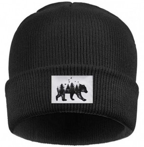 Skullies & Beanies Men Women Watch Beanie Skull Cap Soft Thick Warm Knit Hat - Black California Bear - CW18Y9G6OC8