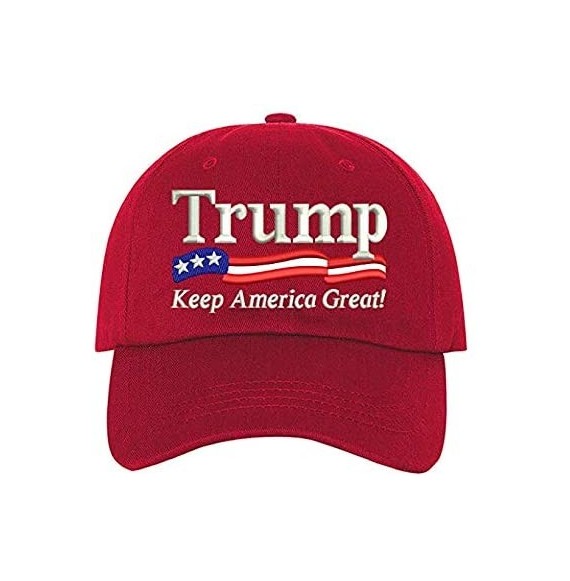 Baseball Caps Trump Baseball Hat - Keep America Great Cap - Make America Great Again Hat MAGA - Red - C718RI94IET