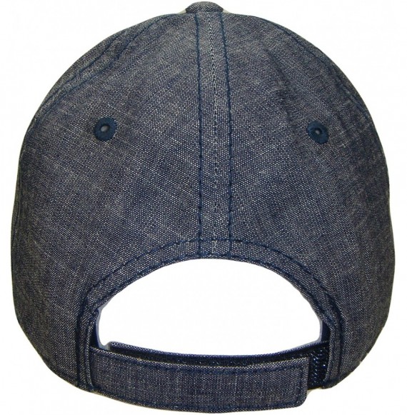 Baseball Caps Longhorns Denim Adjustable Curved Bill Baseball Cap (One Size- Blue/White) - CO18MEMHW22