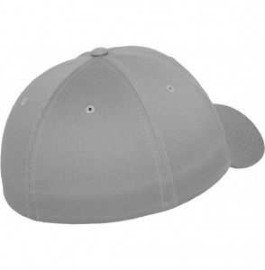 Baseball Caps Silver Wooly Combed Stretchable Fitted Cap Kappe Baseballcap Basecap - Silver - C011IMXQMBF