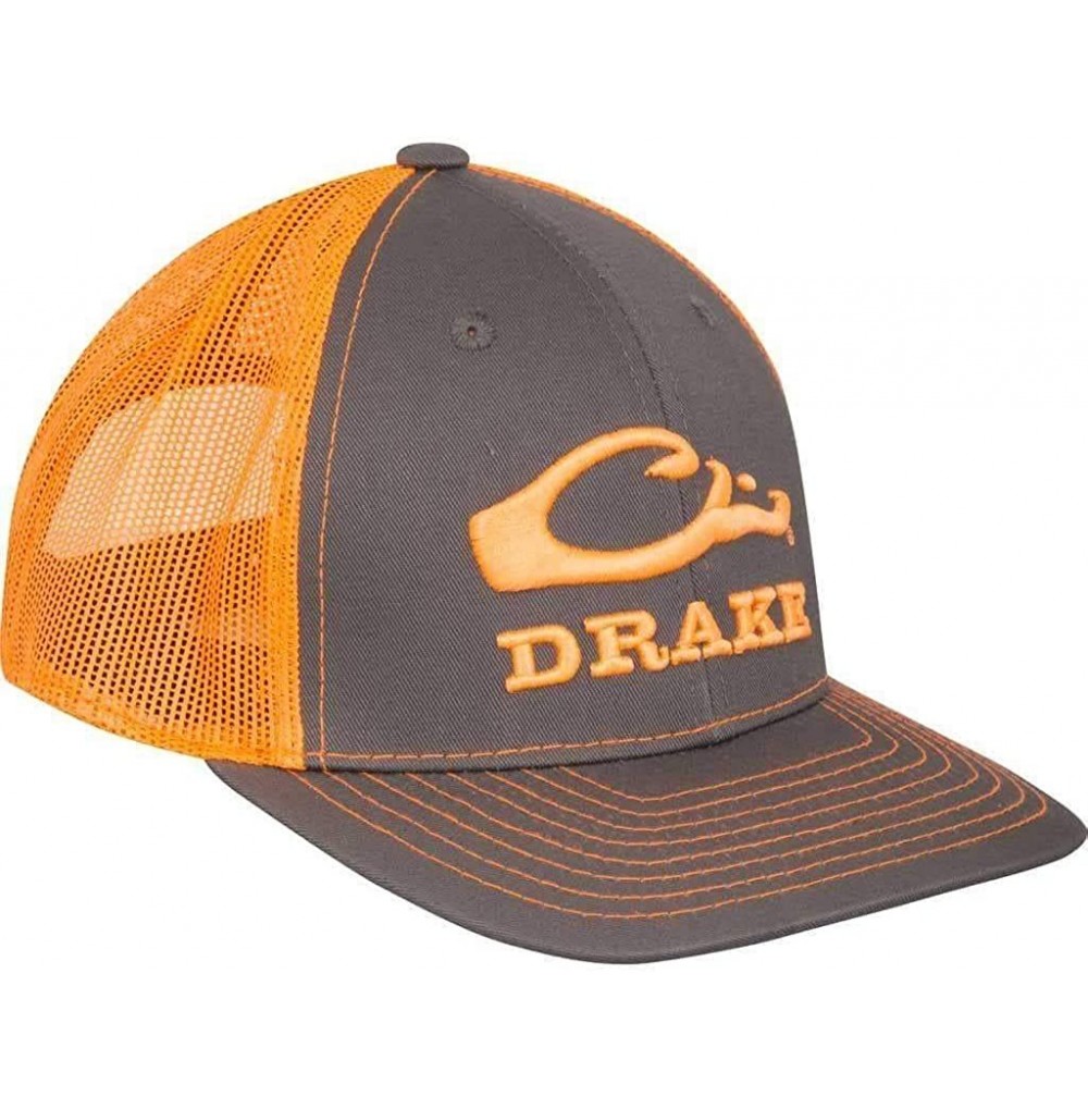 Baseball Caps Mesh Back Cap - Chocolate/Orange - CF18GELGGZT