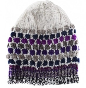 Skullies & Beanies Woolen Knitted Fleece Lined Multicoloured Beanie Hats - L - CK12NSIFTLD