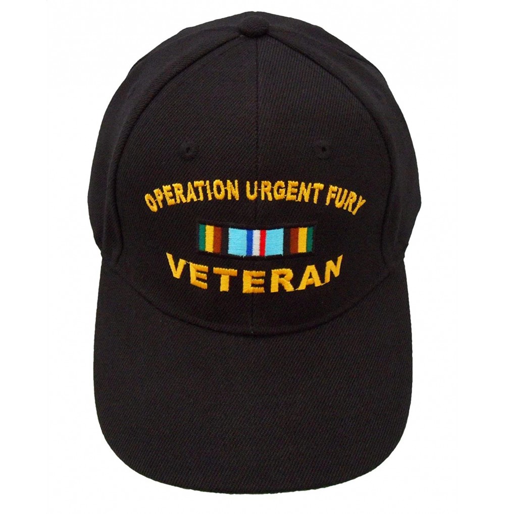 Baseball Caps Operation Urgent Fury (Grenada) Veteran Ribbon Cap Black - CL18EDDLRKZ