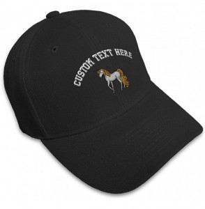 Baseball Caps Custom Baseball Cap Fantastic Animal Unicorn Embroidery Dad Hats for Men & Women - Black - CH18SDKKX5D