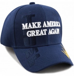 Baseball Caps Original Exclusive Donald Trump 2020" Keep America Great/Make America Great Again 3D Cap - 2. Navy-flag - CO18D...