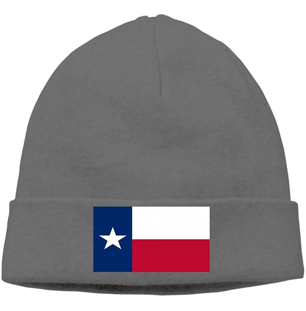 Skullies & Beanies Texas State Flag Unisex Fashion Autumn/Winter Knit Cap Hedging Cap Casual Cap Cotton Cap - Deepheather - C...