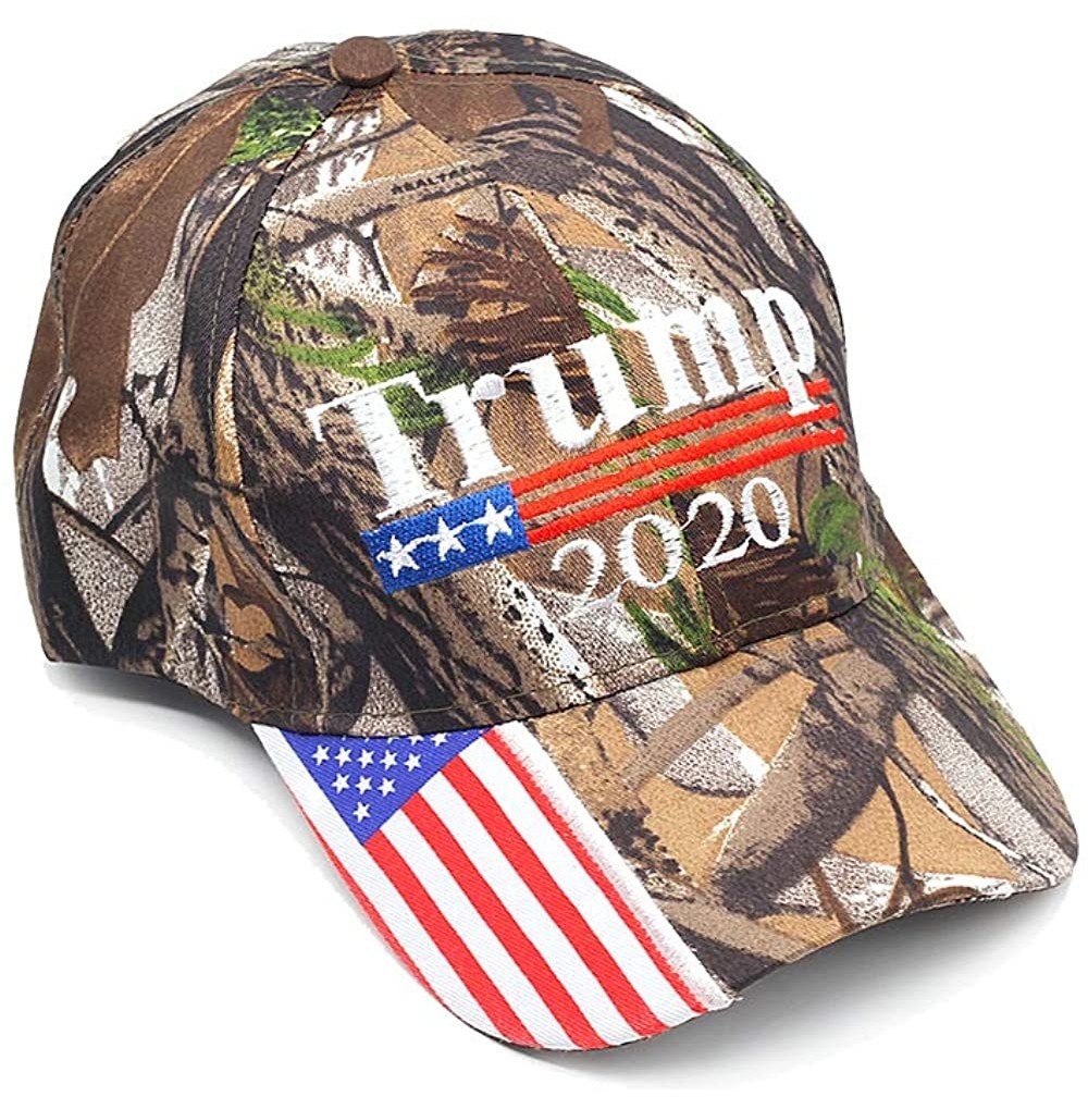 Baseball Caps Donald Trump Hat for America 2020 Election Campaign Embroidery Cap for Men and Women (camo 2020) - C418W590YO3