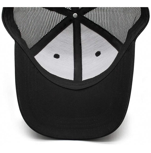 Baseball Caps Unisex Dad Cap Trucker Hat Casual Breathable Baseball Snapback - Black-51 - CR18AI8DC4U