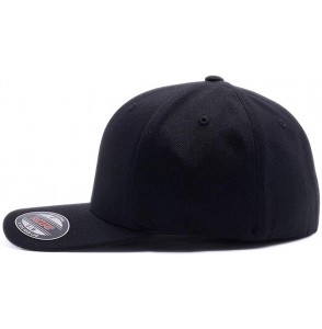 Baseball Caps Flag Embroidered Wooly Combed Flexfit - Black-3 - C4180R8H5QT