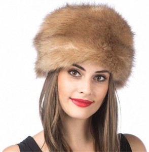 Bomber Hats Women Men Winter Fur Cossack Cap Thick Russian Hat Warm Soft Earmuff - H1-camel - CT18HXICZIO