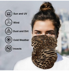Balaclavas Leopard Skin Mandala Face Sun Dust Mask Mens Neck Gaiters Magic Scarf Seamless Bandana Outdoor Sport Recreation - ...