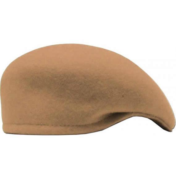 Newsboy Caps Wool Felt Ascot Men's Newsboy Ivy Cabbie Hat Cap Golf Driving - Camel - CJ11NHXF30V