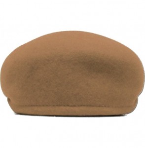 Newsboy Caps Wool Felt Ascot Men's Newsboy Ivy Cabbie Hat Cap Golf Driving - Camel - CJ11NHXF30V