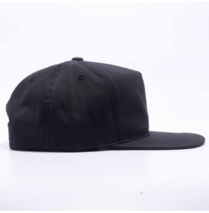 Baseball Caps Yupoong Classic 6502 Unstructured 5 Panel Snapback Hats Vintage Baseball Caps - Black - CF182SAX9SS