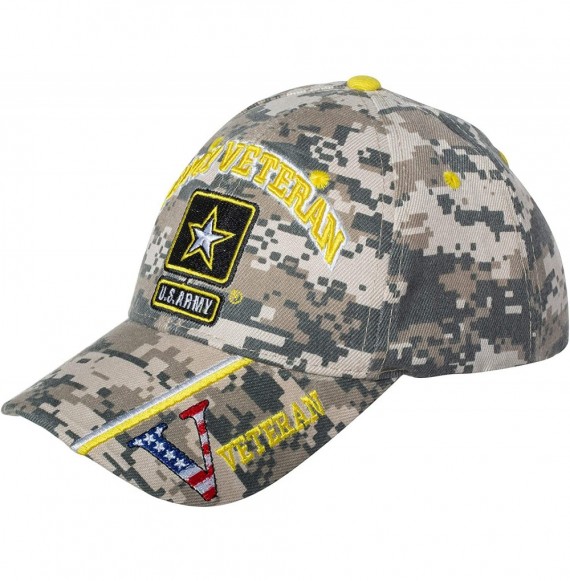 Baseball Caps Officially Licensed United States Army Veteran Embroidered Baseball Cap - Army Star - Digital Camo - CK18S8SYRTZ