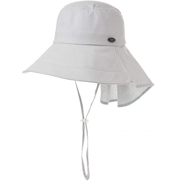 Sun Hats Fishing Bucket Hat for Women Foldable Packable Ladies Hunting Wide Brim - 00020_gray - CY18SRK43R7
