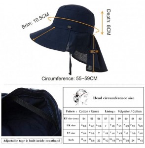 Sun Hats Fishing Bucket Hat for Women Foldable Packable Ladies Hunting Wide Brim - 00020_gray - CY18SRK43R7