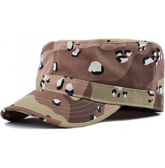 Baseball Caps Daily Wear Men's Army Cap- Cadet Military Style Hat - Desert Camo - CR184UIQ6N9