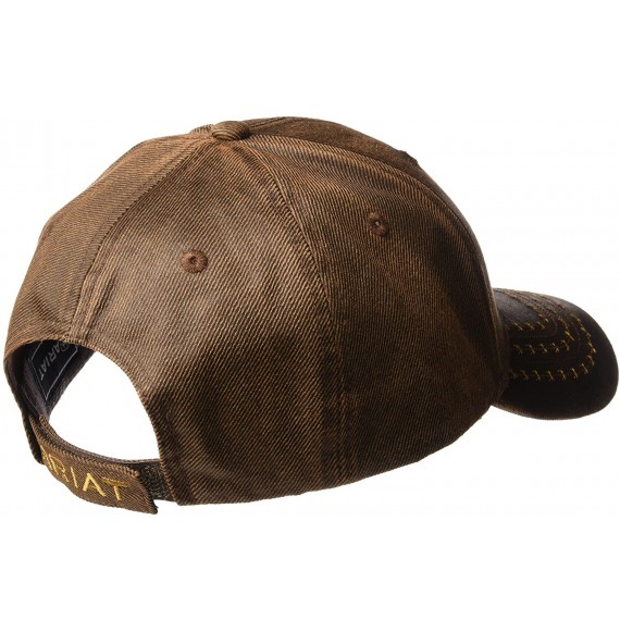 Cowboy Hats Men's Full Oil Corner Logo - Brown - C112D4I5W2H