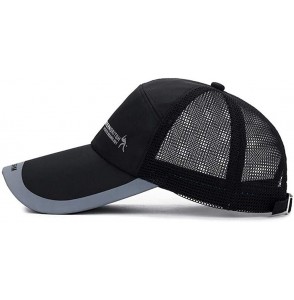 Baseball Caps Sport Cap Summer Quick-Drying Mesh Sun Hat Unisex UV Protection Outdoor Cap - Grey - CG18ROKYCTW