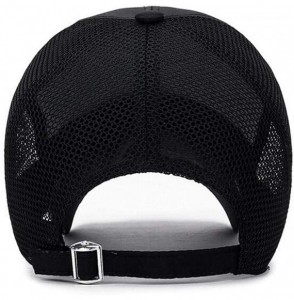 Baseball Caps Sport Cap Summer Quick-Drying Mesh Sun Hat Unisex UV Protection Outdoor Cap - Grey - CG18ROKYCTW