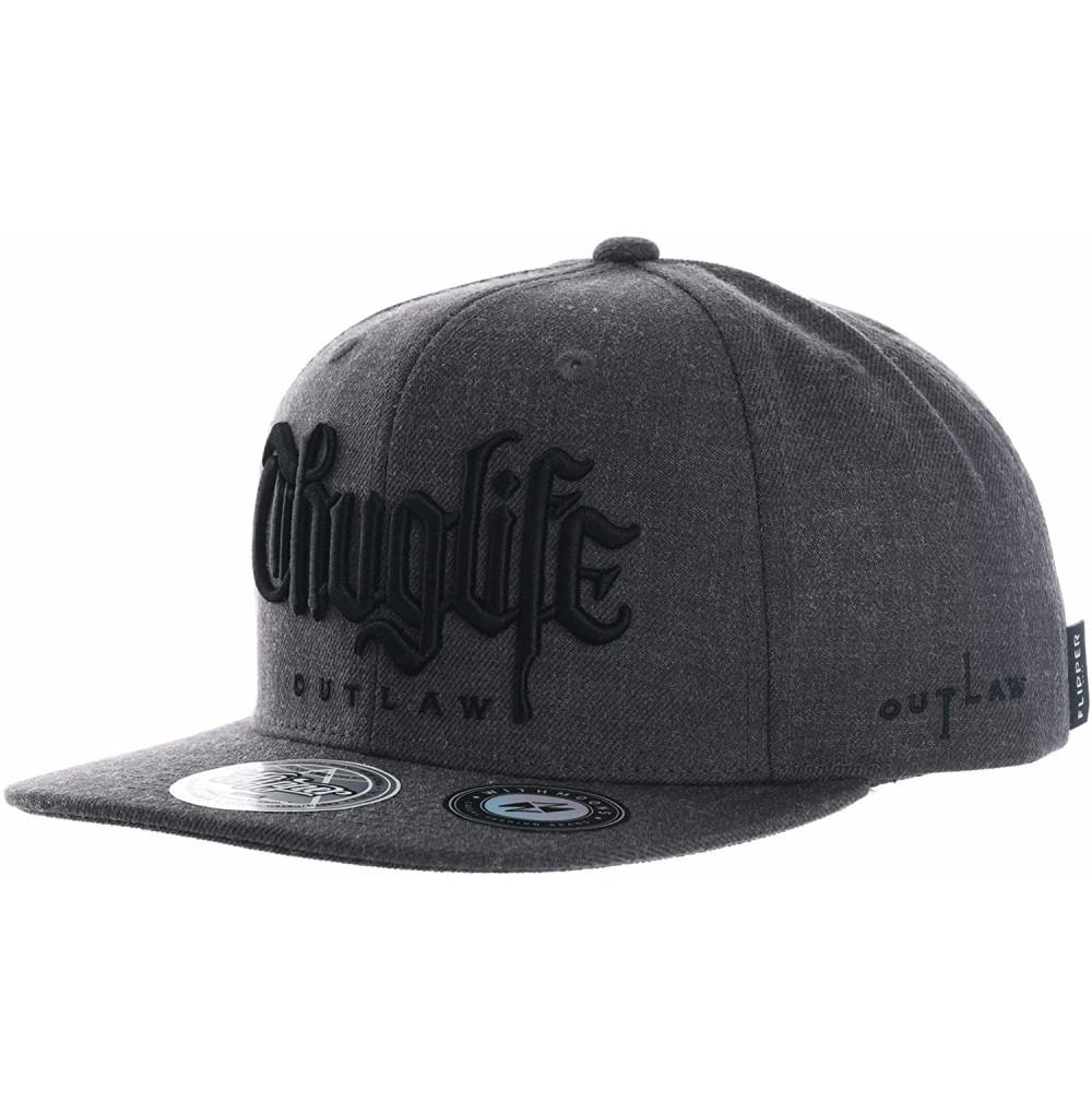 Baseball Caps Snapback Hat Thuglife Embroidery Hiphop Baseball Cap AL2862 - Charcoal - C0188KTC92N