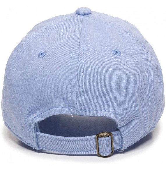Baseball Caps Crying Cat Baseball Cap Embroidered Cotton Adjustable Dad Hat - Light Blue - CI18AEIE02Y
