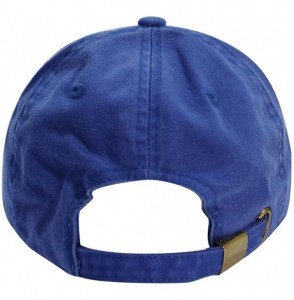 Baseball Caps Diamond Dad Hat Cotton Baseball Cap Polo Style Low Profile - Royal - CM18669YH6I