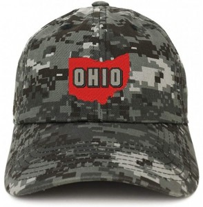Baseball Caps Ohio State Embroidered Unstructured Cotton Dad Hat - Digital Night Camo - CR18SDMIIHA
