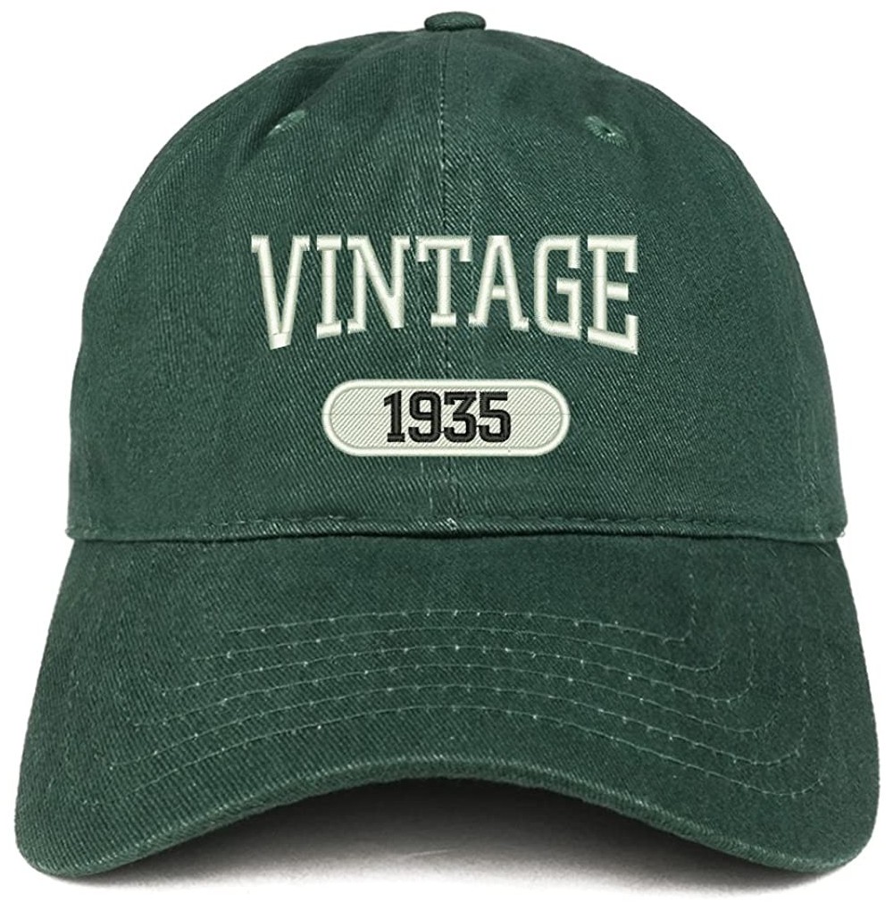 Baseball Caps Vintage 1935 Embroidered 85th Birthday Relaxed Fitting Cotton Cap - Hunter - CK180ZG5YCD