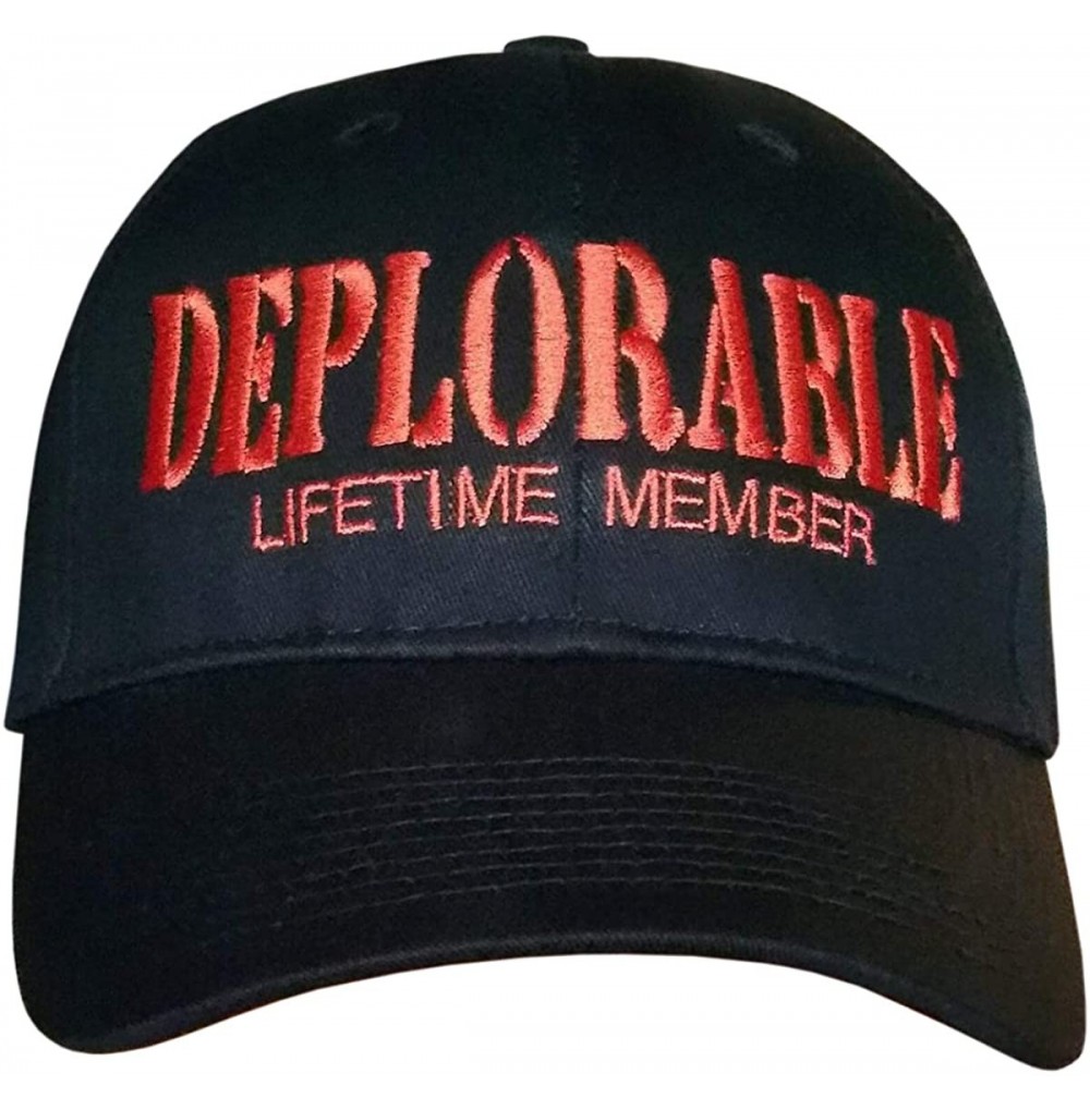 Baseball Caps Deplorable Lifetime Member - You Can Leave Trump 2020 Hat - Usa-made Black Structured/Orange Deplorable - CX18K...