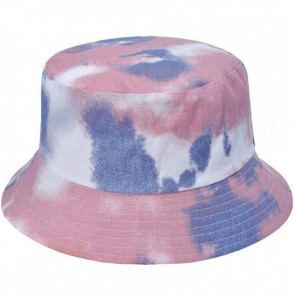 Bucket Hats Women Fashion Cotton Packable Travel Bucket Hat Sun Hat Fishmen Cap - Dip Pink - CB198XZK304