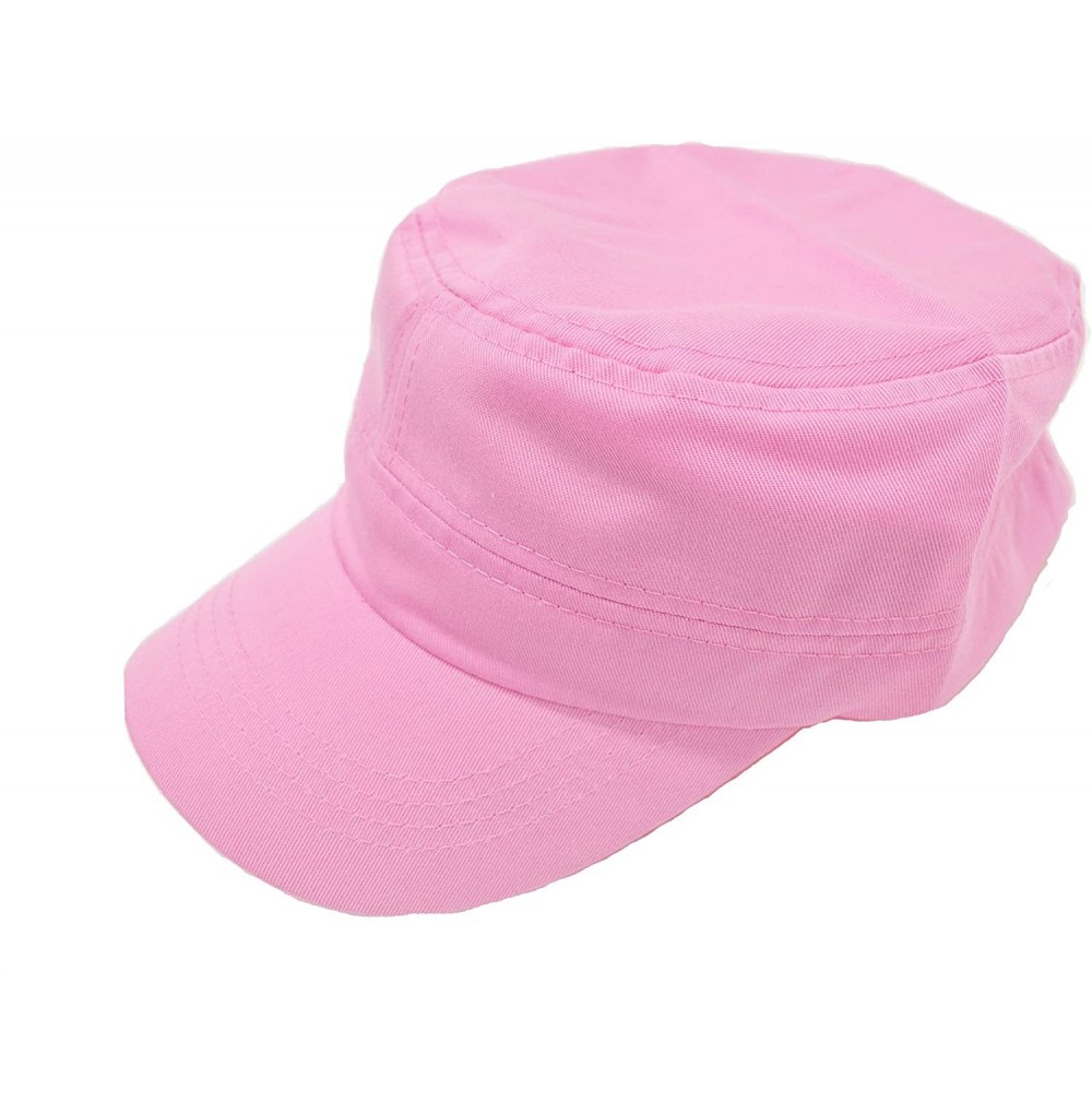 Baseball Caps Vintage Army Military Cadet Hat Unisex - Pink - C1184S3G207