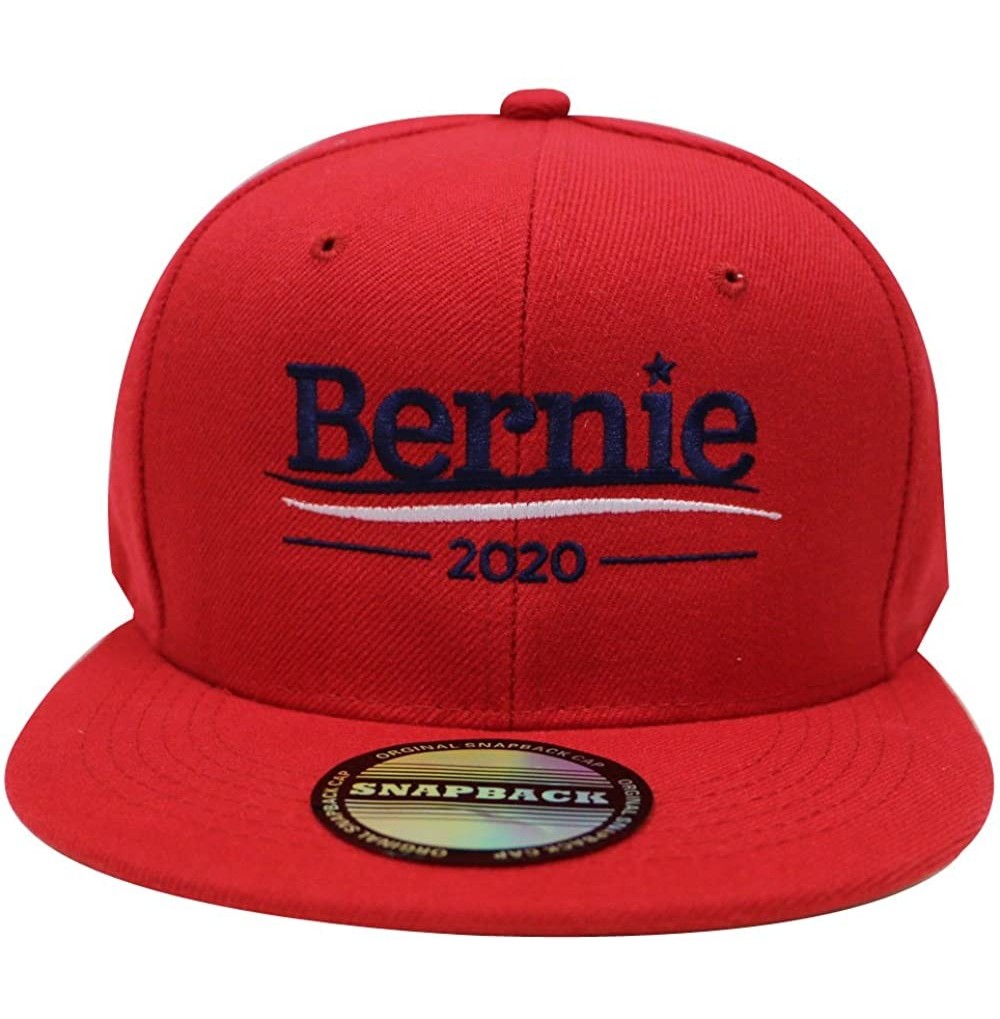 Baseball Caps Bernie 2020 Snapback Cap Red - CU12F79QBCV
