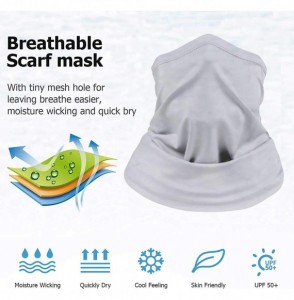 Balaclavas Multifunctional Face Mask Anti Dust Wind UV Sun Neck Headwear Motorcycle for Women Men Face Scarf Bandana - Grey -...