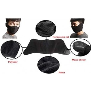 Balaclavas Unisex's Half Face Mouth Masks Windproof Built-in Breathable Full Ear Warmer Fleece Hood Outdoor Protection - CX18...
