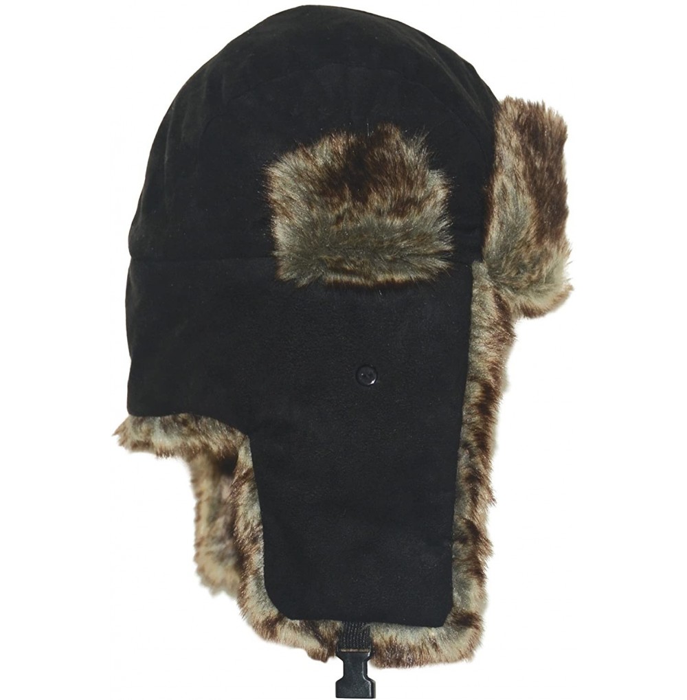 Skullies & Beanies Winter Wool Faux Fur Hat Super Thick And Soft - Dark Grey - CG11HXBVAX1