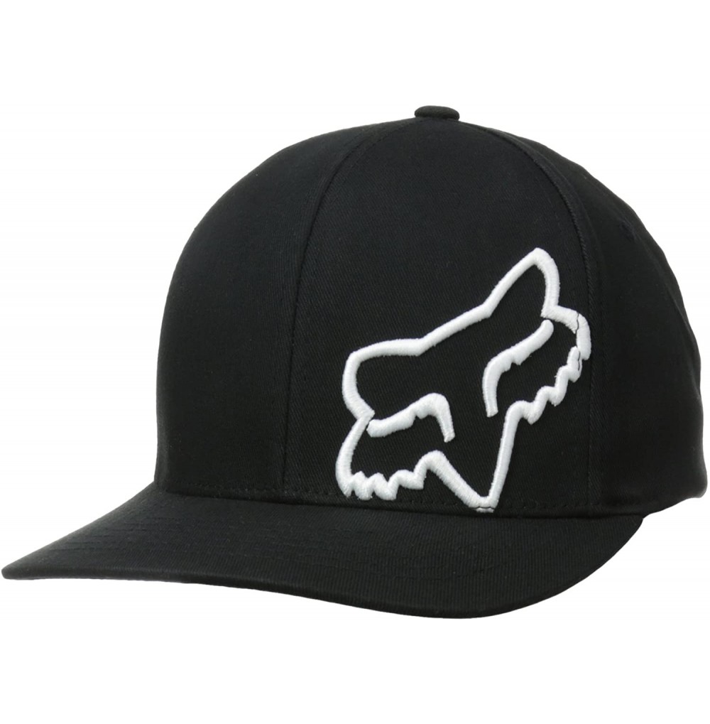 Baseball Caps Mens Flex 45 Flexfit Hat - Black/White - CZ11OP6PFQ1