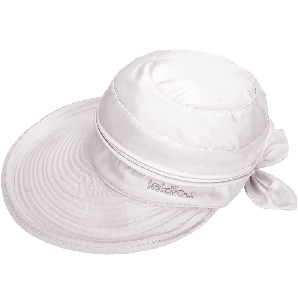 Sun Hats Women's 2 in 1 Outdoor Sportswear Golf/Tennis Visor UV Protection Hat - 2284_white - CF18D8NE5WA