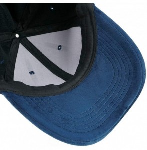 Baseball Caps Flannel Velvet Baseball Cap Winter Adjustable Ball Hats Peaked Cap - Navy - CA18HOQ03S9