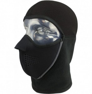 Balaclavas MagneMask Combo Thick N Thin Face Mask with Magnetic Seams - FACE PROTECTION IN A SNAP! - Black - CH11VLJH0C7
