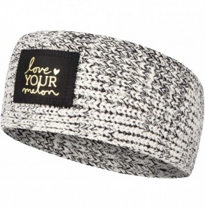Headbands Knit Headband - Black Speckled (Gold Foil) - CA18D752MZR