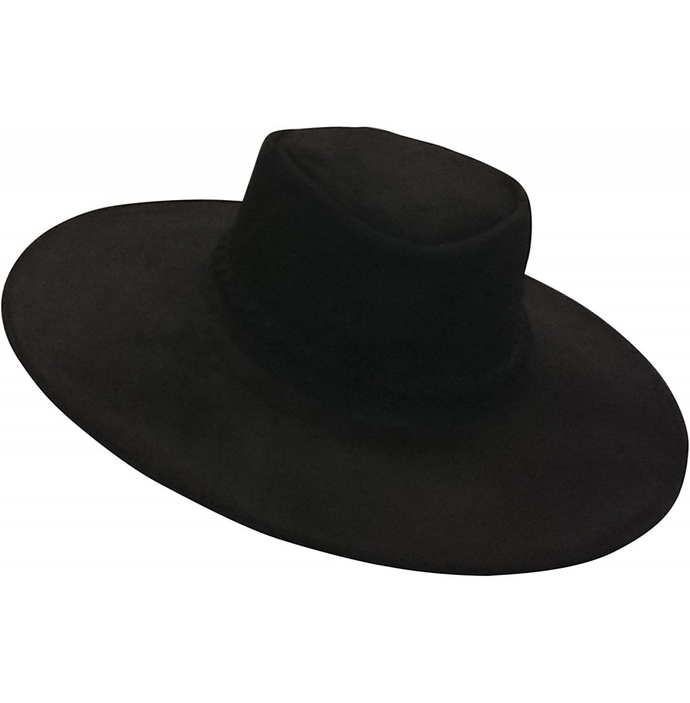 Cowboy Hats High Plains Drifter Clint Eastwood Bounty Hunter Black Leather Hat - CK11N3BGSMT